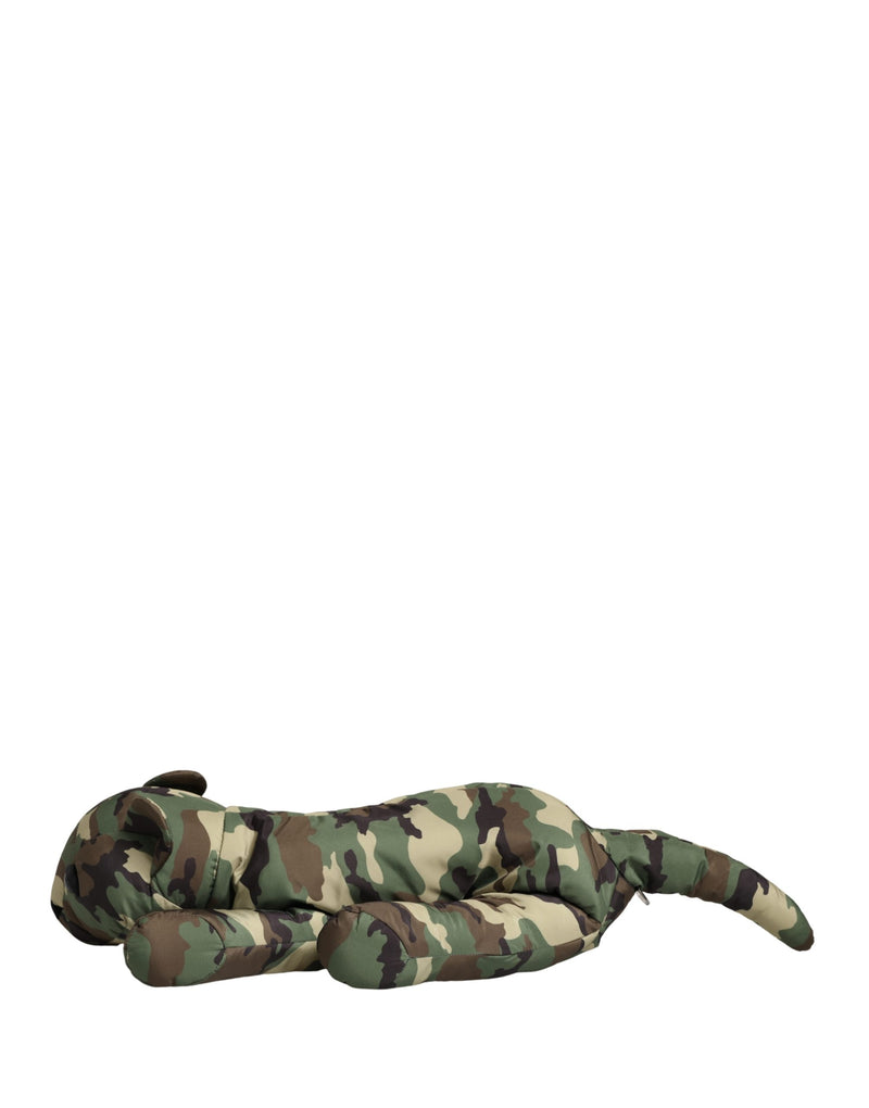 Dolce & Gabbana Multicolor Camouflage Animal Silhouette Waist Bag