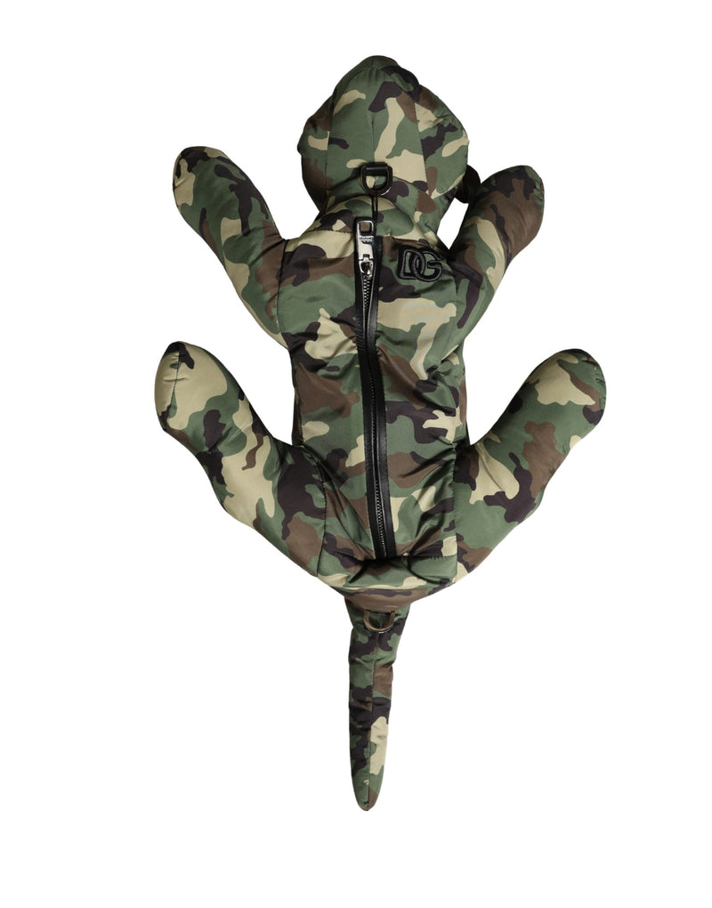 Dolce & Gabbana Multicolor Camouflage Animal Silhouette Waist Bag