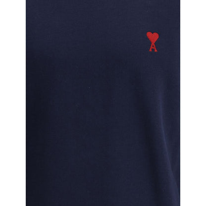 Ami Paris blauwe katoenen sweatshirt