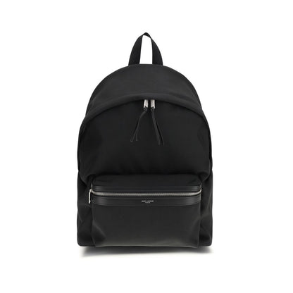 Saint Laurent Zwarte Stoffen Rugzak