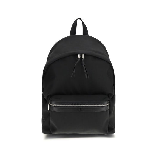 Sac à dos en tissu noir Saint Laurent
