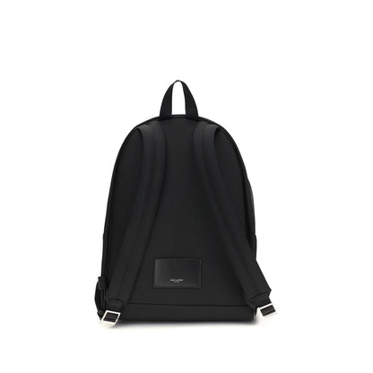 Saint Laurent Zwarte Stoffen Rugzak