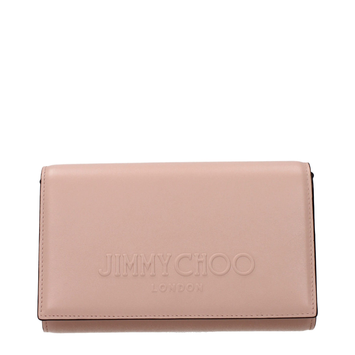 Jimmy Choo Avenue Pink Leather Clutch Bag