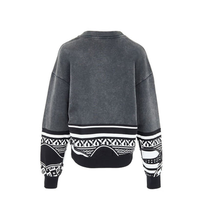 Sweat-shirt noir en coton Dolce &amp; Gabbana
