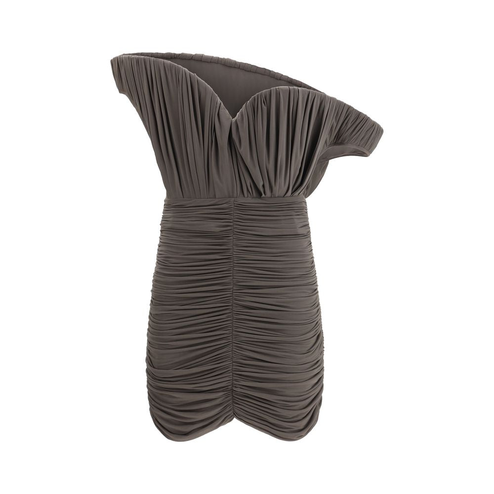 Robe décontractée marron cuivrée Magda Butrym