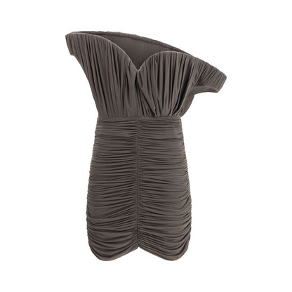 Magda Butrym Brown Copper Casual Dress