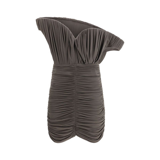 Robe décontractée marron cuivrée Magda Butrym