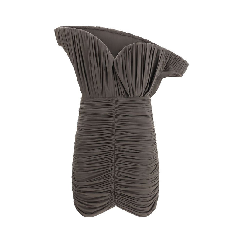Robe décontractée marron cuivrée Magda Butrym