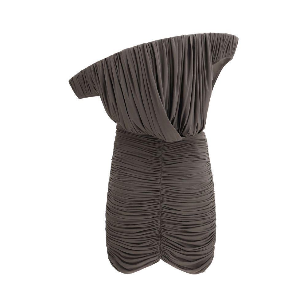 Robe décontractée marron cuivrée Magda Butrym
