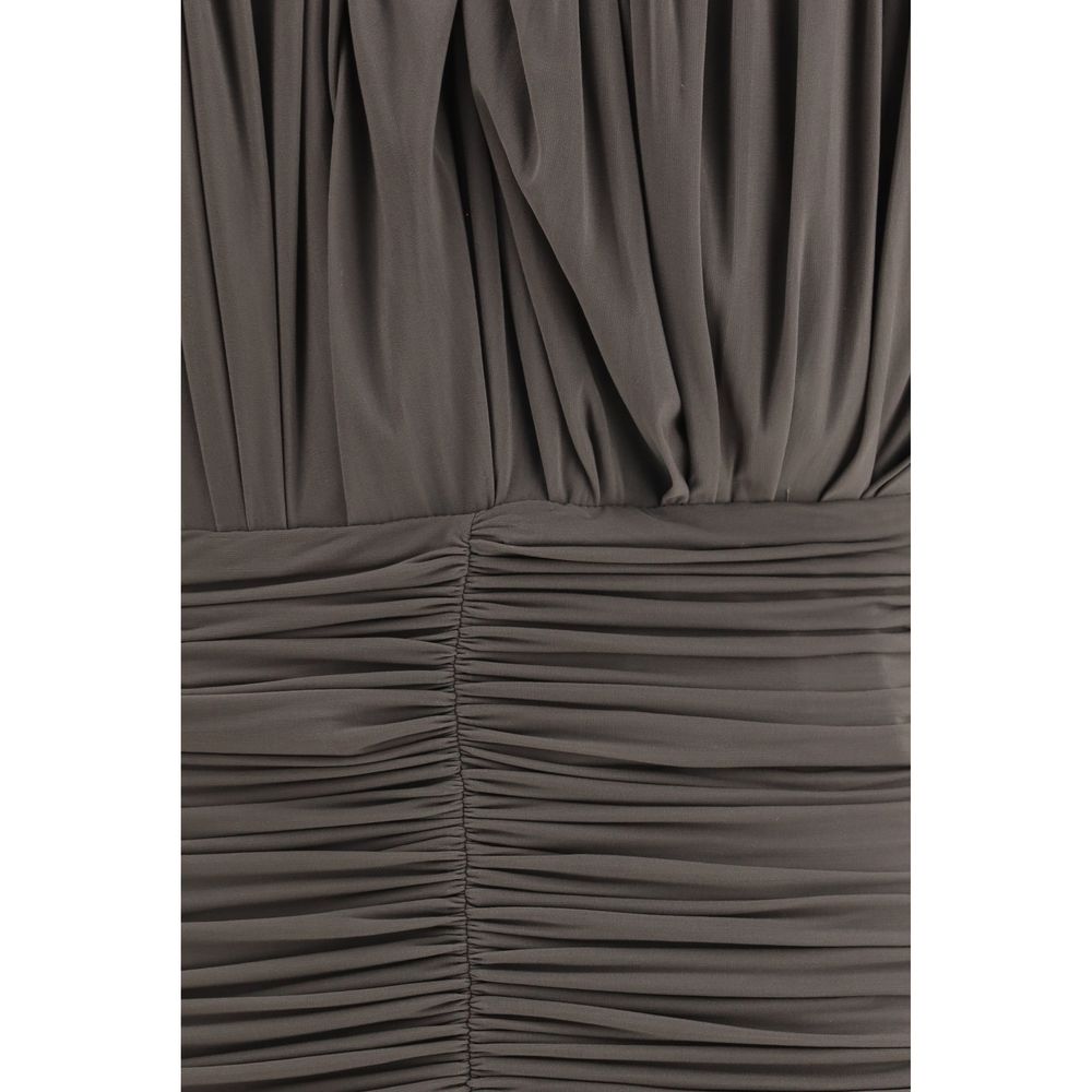 Robe décontractée marron cuivrée Magda Butrym