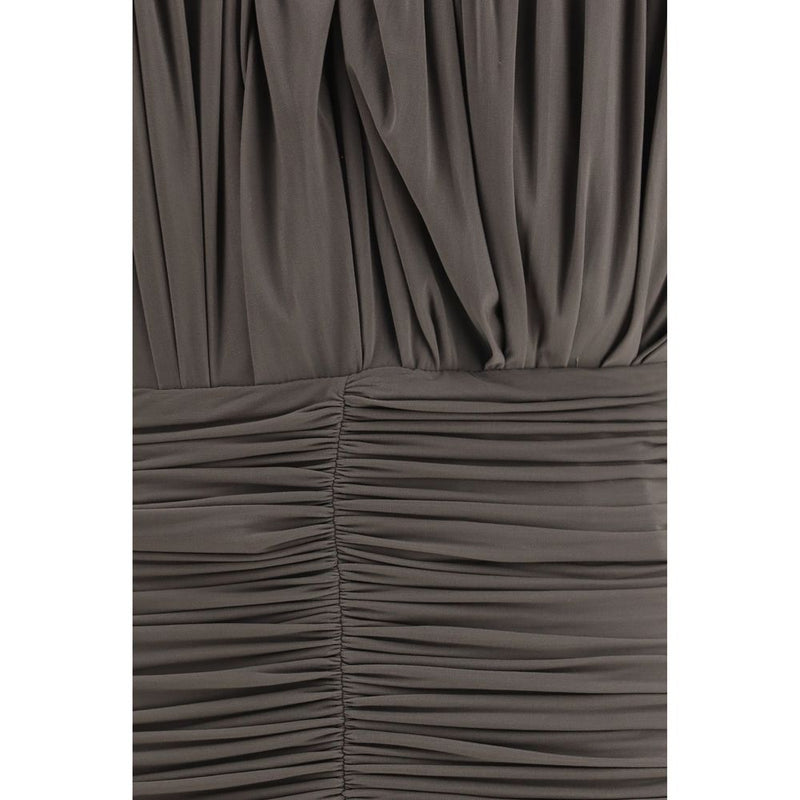 Robe décontractée marron cuivrée Magda Butrym