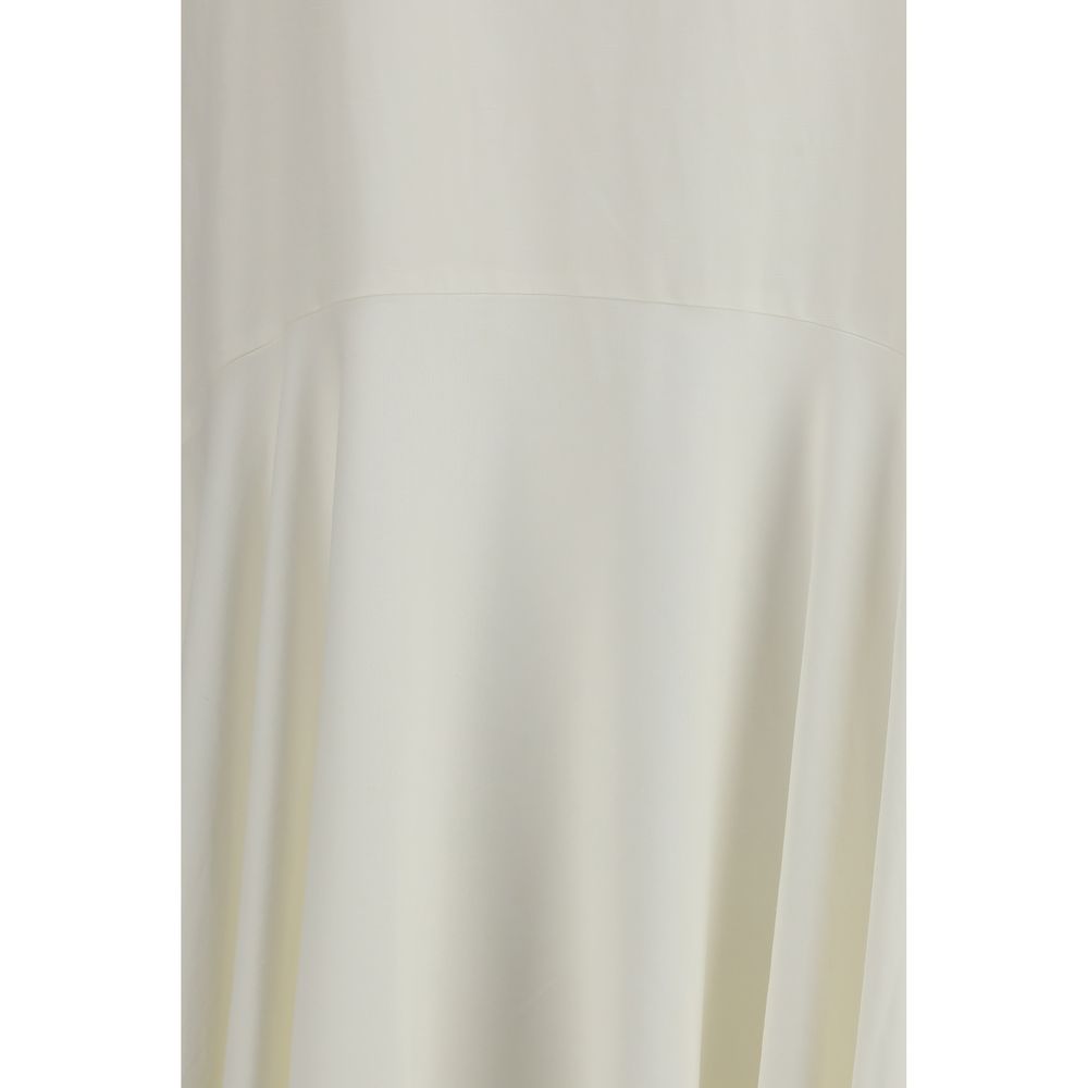 PAROSH Robe décontractée en lin blanc