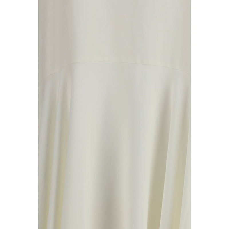 PAROSH Robe décontractée en lin blanc