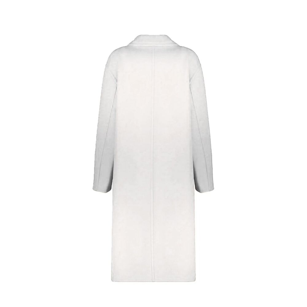 Herno White Wool Coat for Women - Elegant Outerwear