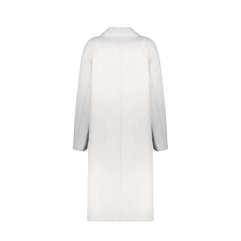 Herno White Wool Coat for Women - Elegant Outerwear