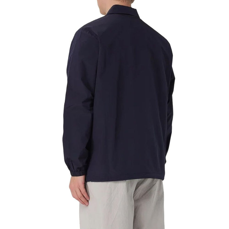 Autry Blue Polyester Long Sleeve Zip Top for Men