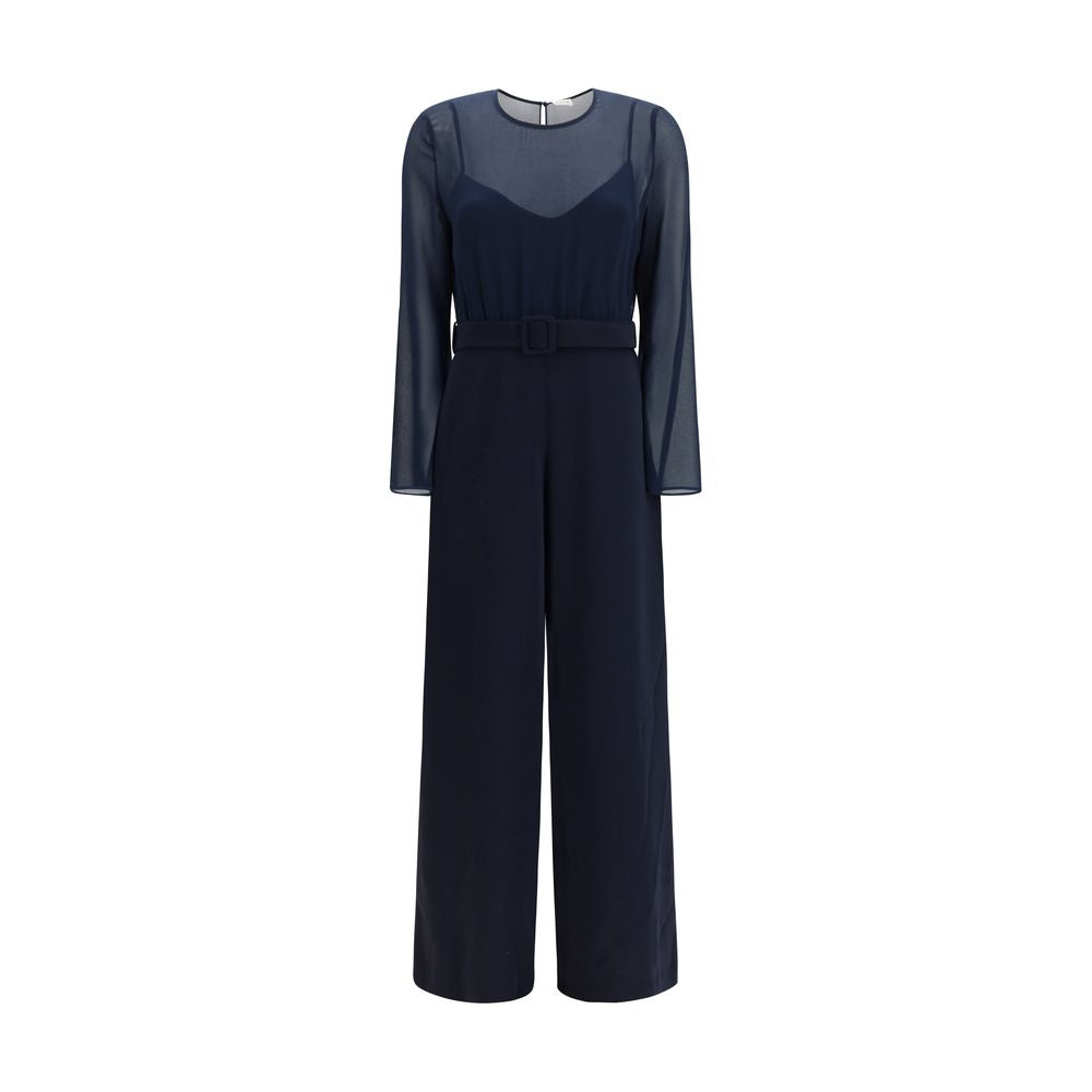 P.A.R.O.S.H. Blue Polyester Rompers - Élégant Jumpsuit