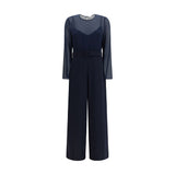 P.A.R.O.S.H. Blue Polyester Rompers - Élégant Jumpsuit