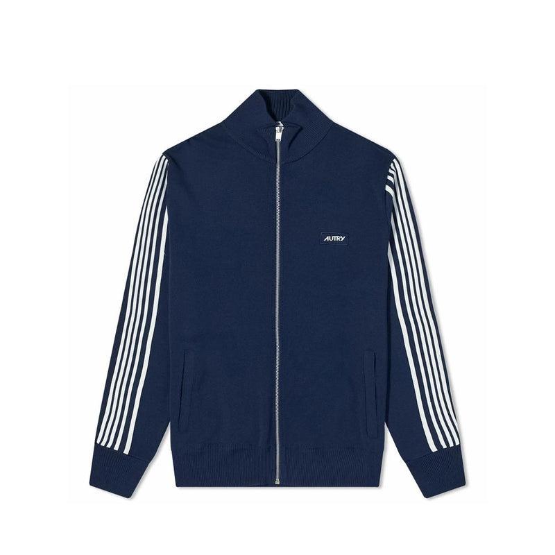 Autry Blue Nylon Cardigan for Men
