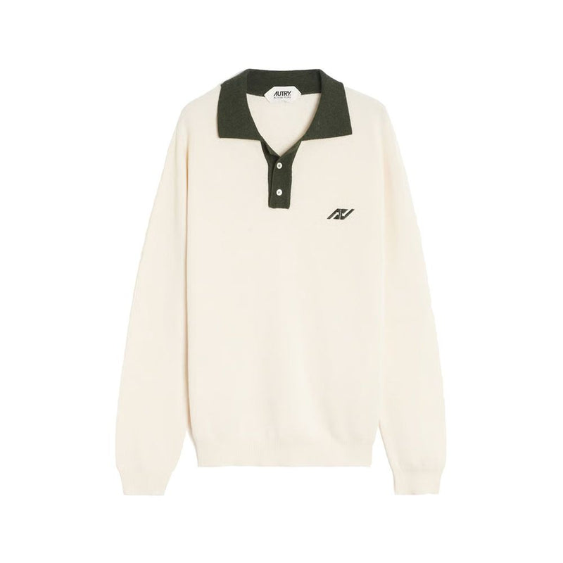 Autry Beige Cotton Polo Shirt for Men