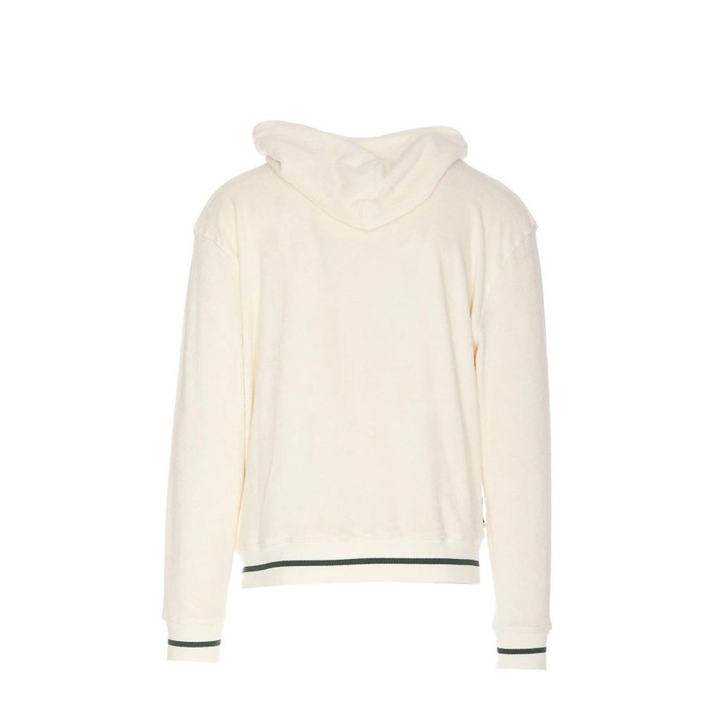 Autry White Cotton Hoodie for Men