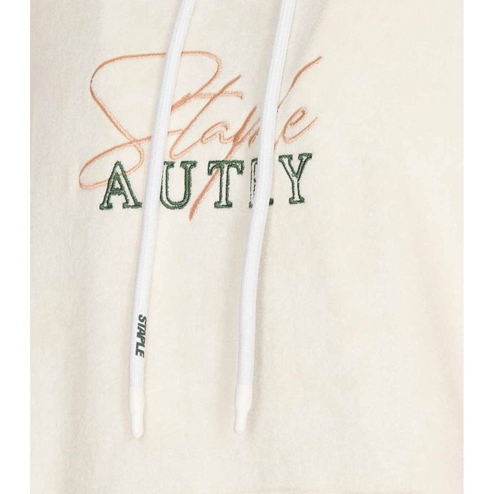 Autry White Cotton Hoodie for Men