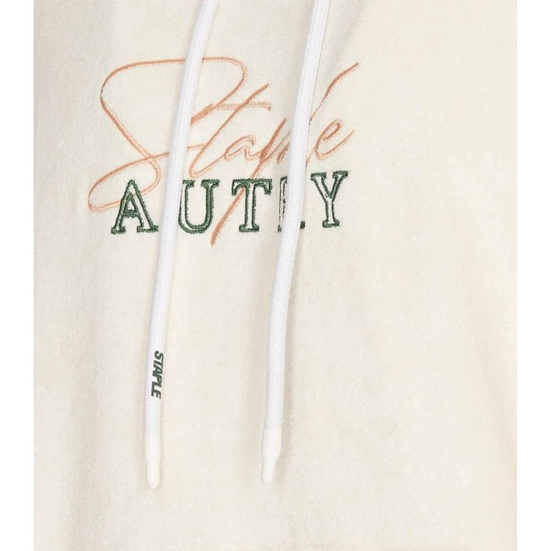 Autry White Cotton Hoodie for Men