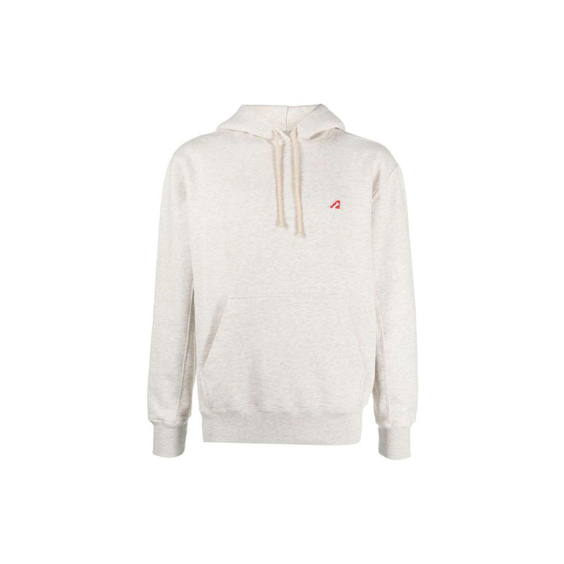 Autry Beige Cotton Hoodie for Men