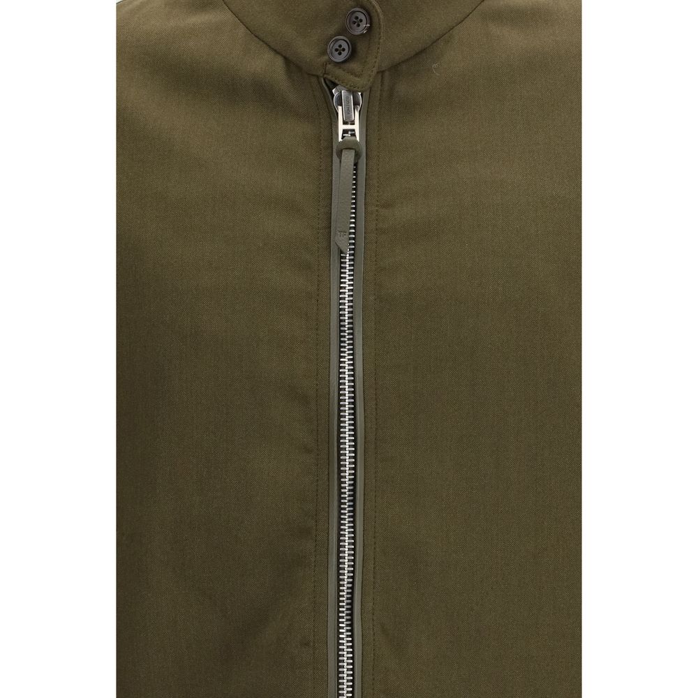 Veste longue en laine polaire bicolore Tom Ford