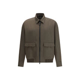 Brioni Bicolor Wool Full-Length Jacket for Men