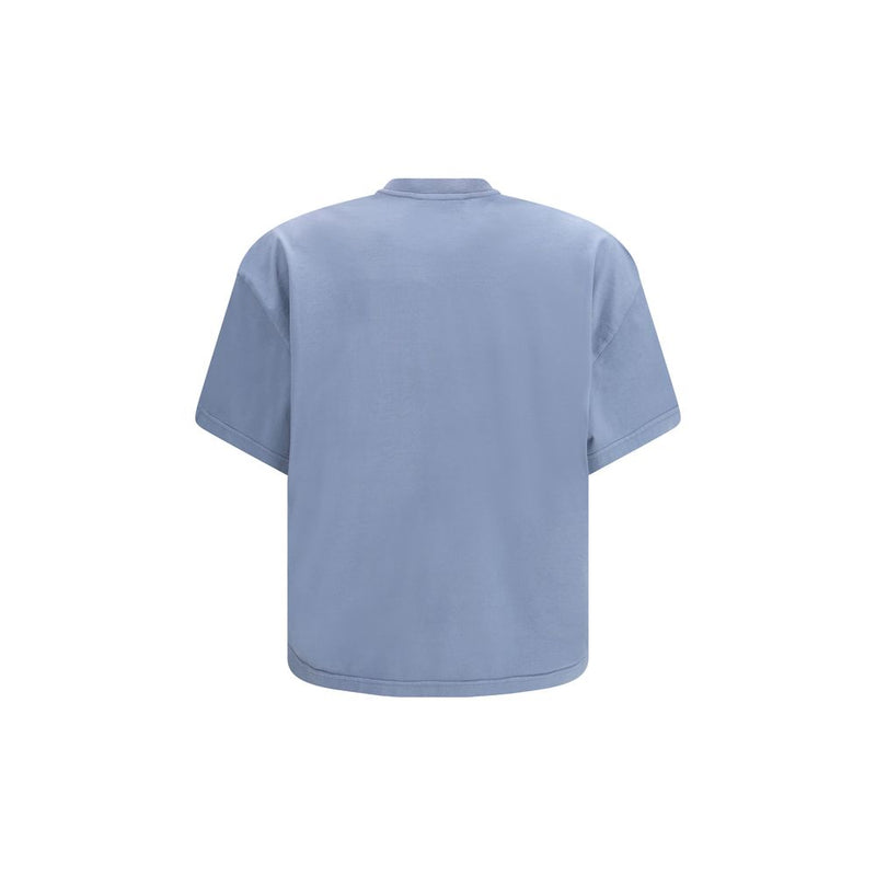 RIER Blue Cotton V-Neck T-Shirt for Women - Comfortable & Stylish