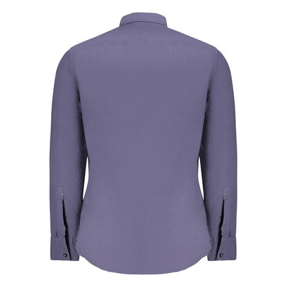 Chemise homme en coton bleu Hugo Boss