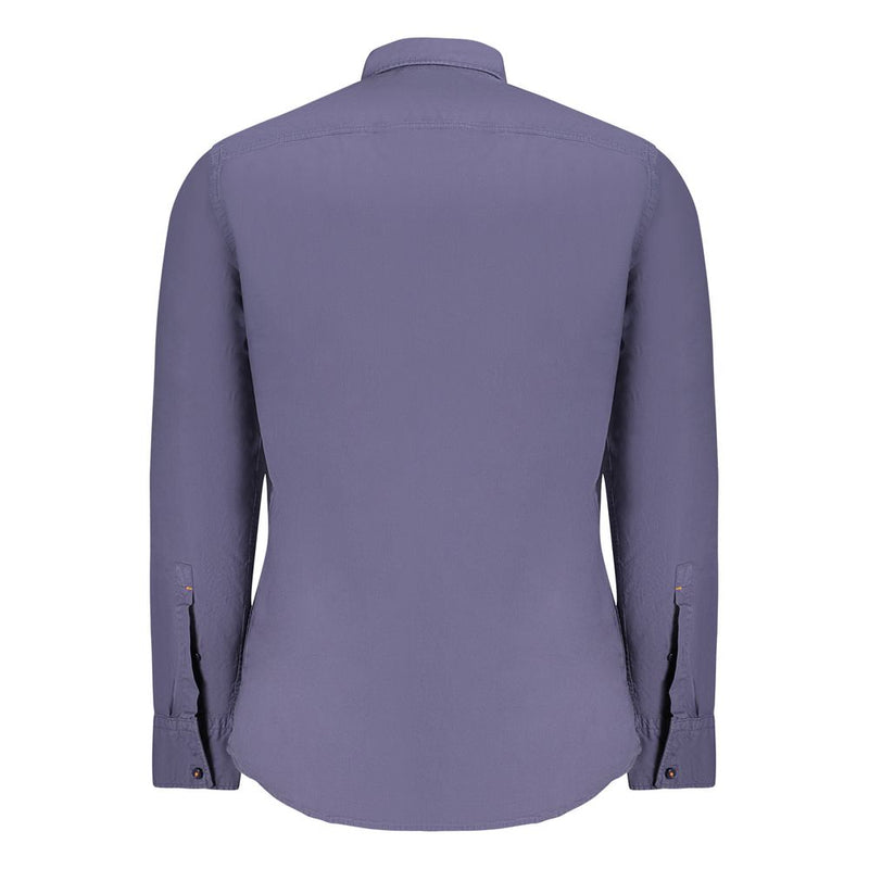 Chemise homme en coton bleu Hugo Boss