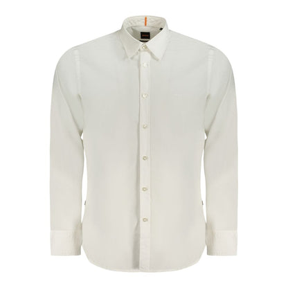Chemise homme en coton blanc Hugo Boss