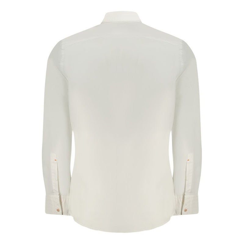 Hugo Boss White Cotton Men Shirt