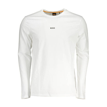 T-shirt Hugo Boss blanc en coton biologique pour homme