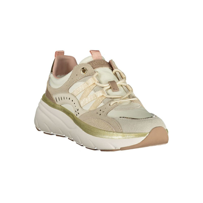 Twinset Beige Polyurethane Women Sneaker - Comfort & Style