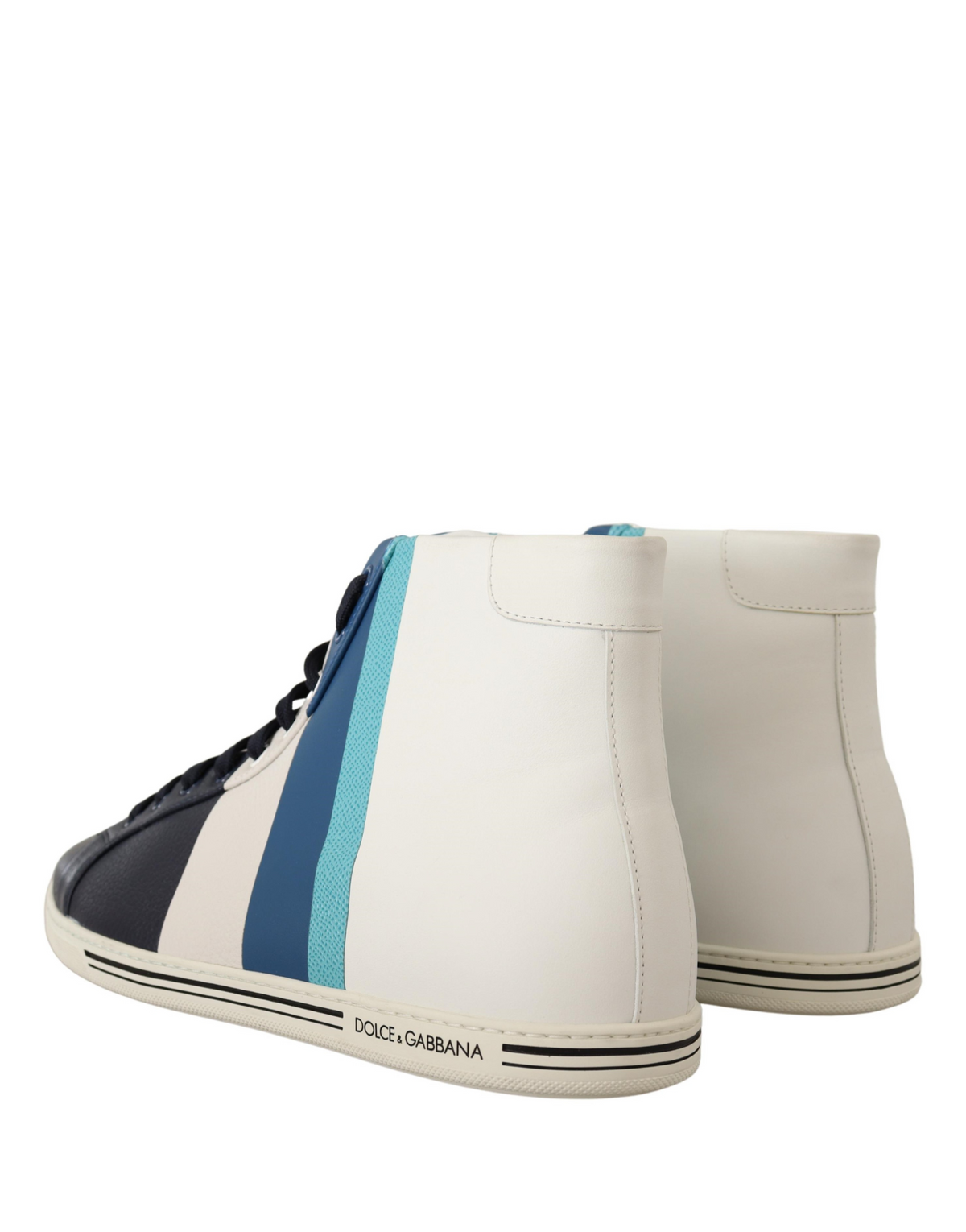Dolce & Gabbana Multicolor Leather Mid Top Sneakers