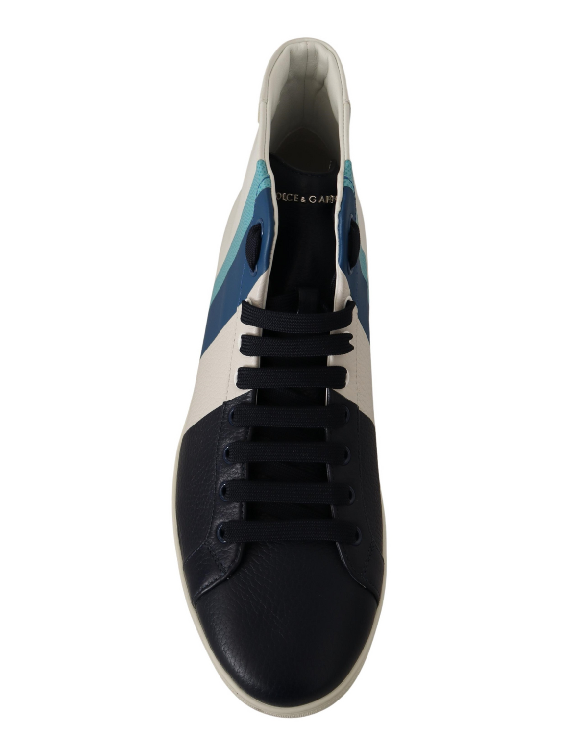 Dolce & Gabbana Multicolor Leather Mid Top Sneakers