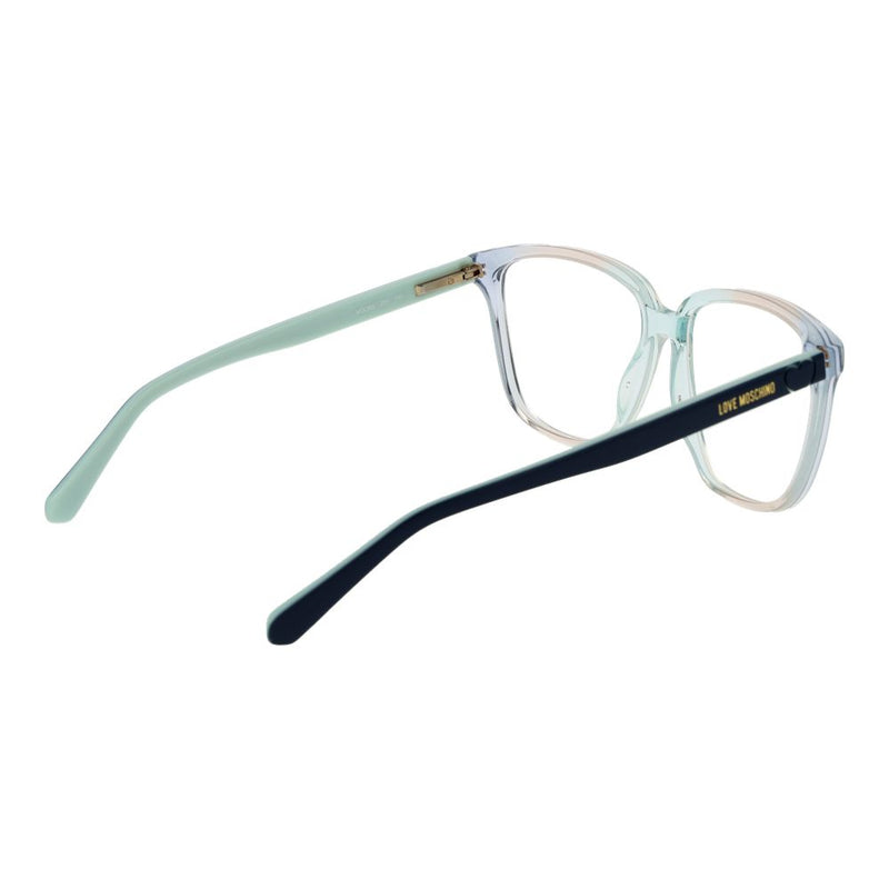 Love Moschino Blue Plastic Glasses Frames for Women