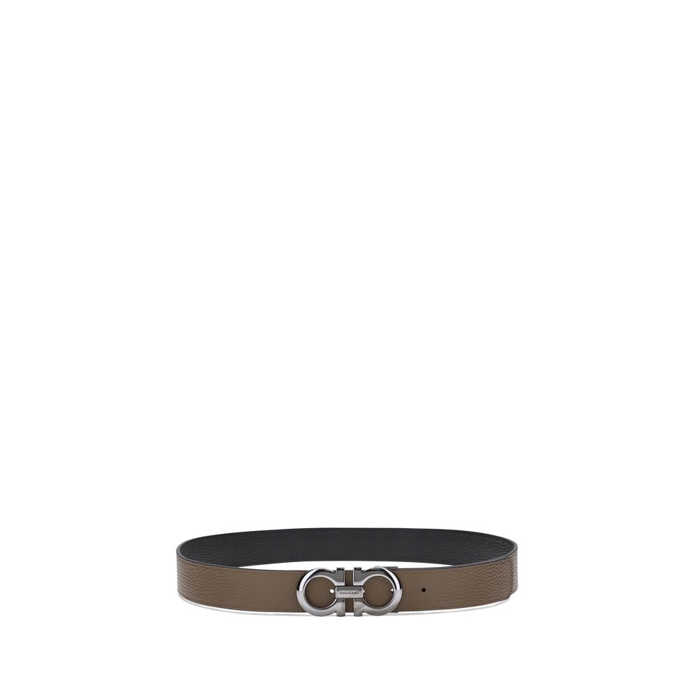 Ceinture Ferragamo Bos Taurus Regular en cuir de veau marron