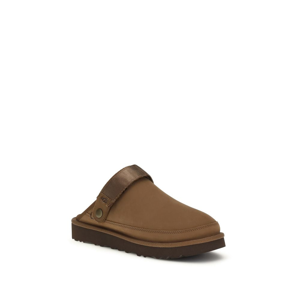 UGG Goldencoast II Mules en Cuir Brun pour Hommes