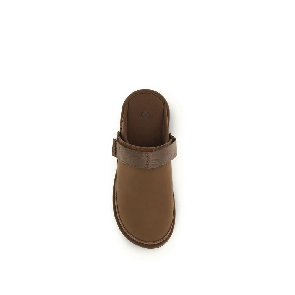 UGG Goldencoast II Mules en Cuir Brun pour Hommes