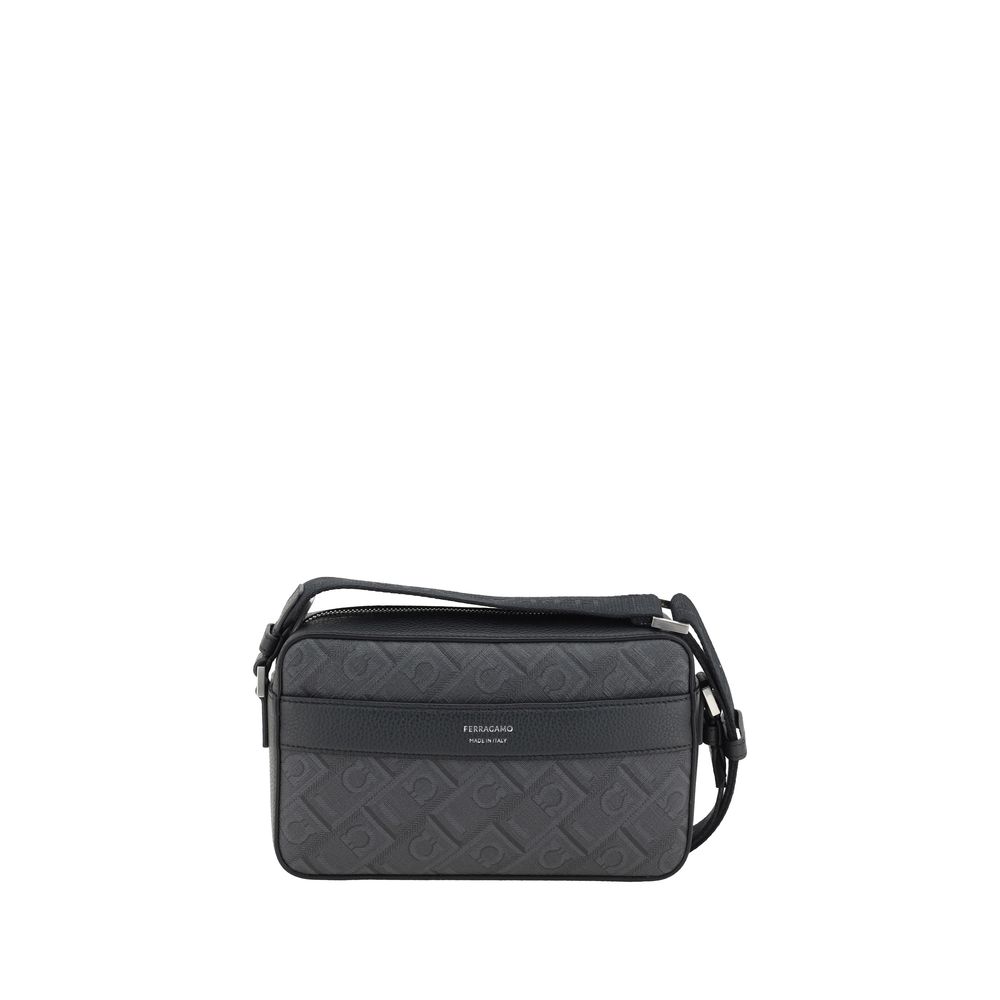 Sac bandoulière Ferragamo en polyéthylène noir