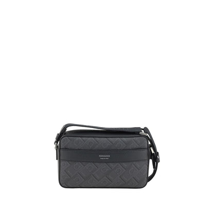 Sac bandoulière Ferragamo en polyéthylène noir