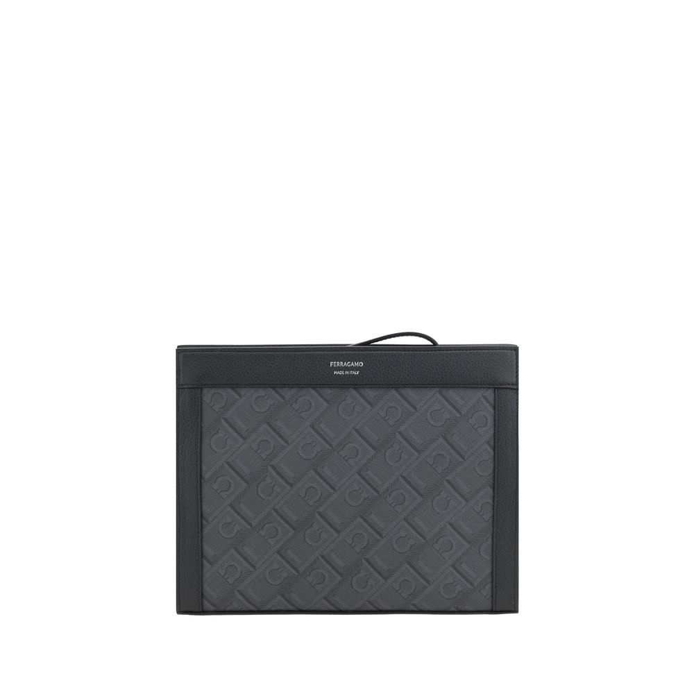 Pochette Ferragamo en polyéthylène noir