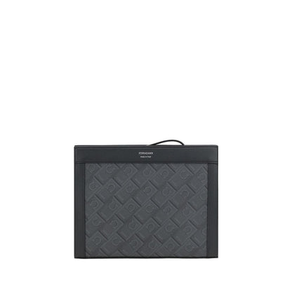 Pochette Ferragamo en polyéthylène noir