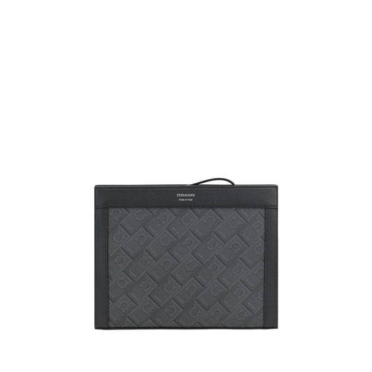 Pochette Ferragamo en polyéthylène noir