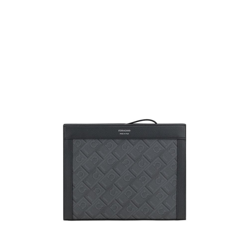 Pochette Ferragamo en polyéthylène noir