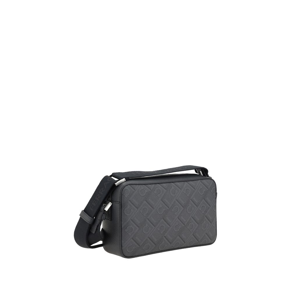 Sac bandoulière Ferragamo en polyéthylène noir
